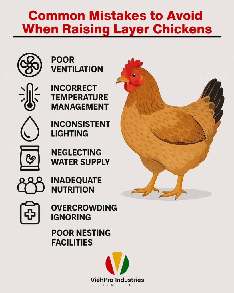 Common Mistakes to Avoid When Raising Layer Chickens