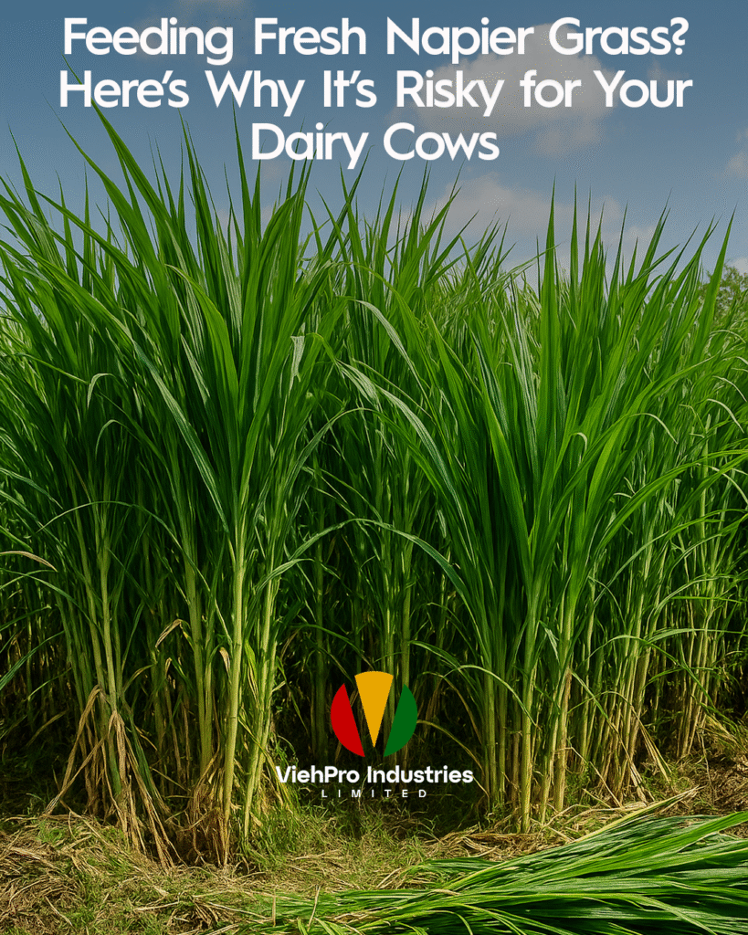 Feeding Fresh Napier Grass? Here’s Why It’s Risky for Your Dairy Cows